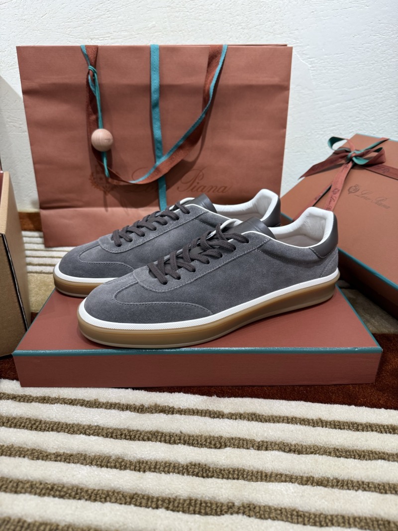 Кроссовки Loro Piana Tennis Walk серые