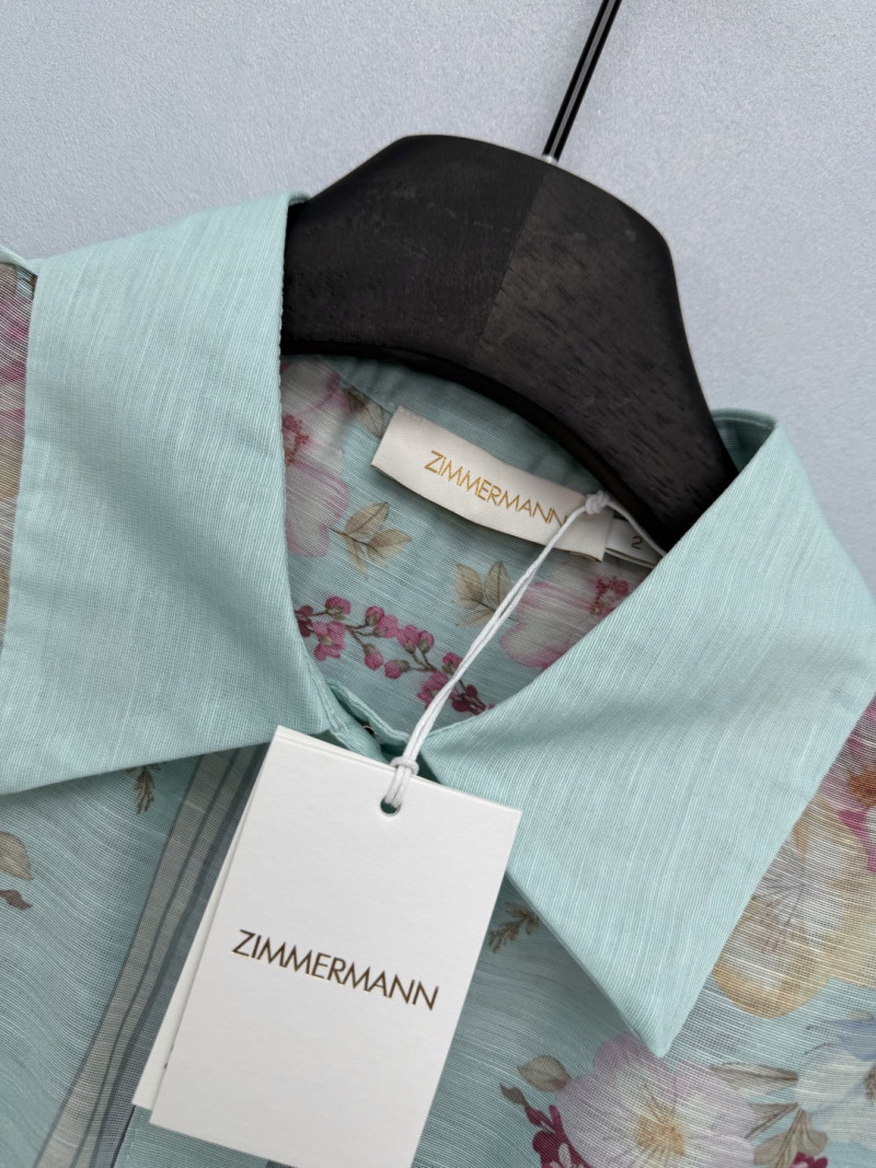 Повседневное платье с цветочным принтом и поясом Zimmermann