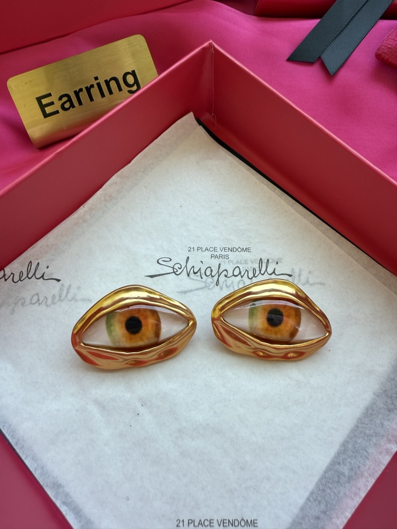 Серьги в виде глаз Schiaparelli