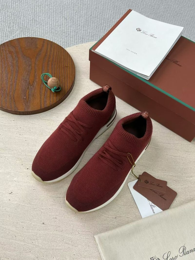 Слипоны Loro Piana красные