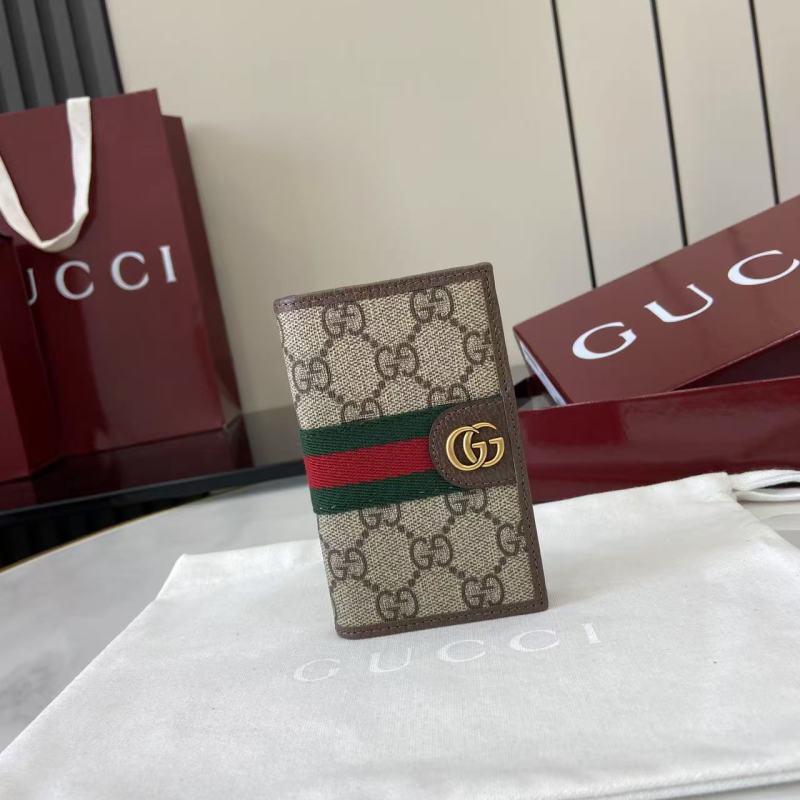Портмоне Gucci с монограммой и ремешком