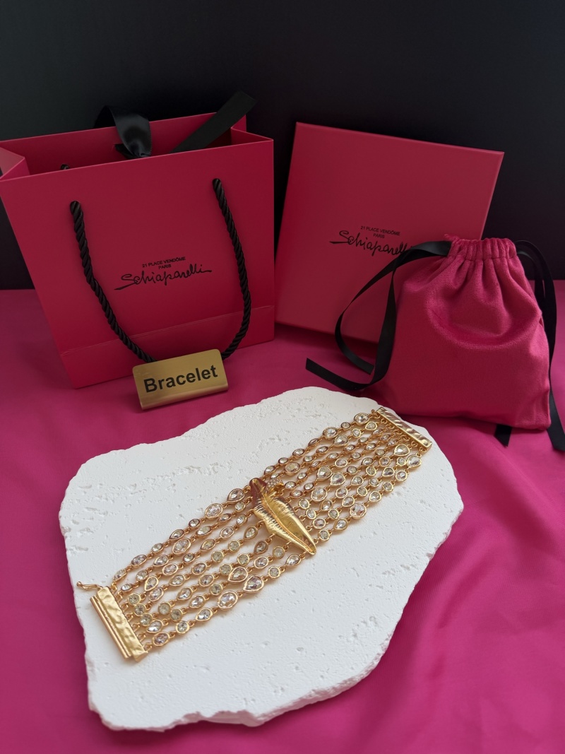 Золотистое колье с декоративным элементом Schiaparelli