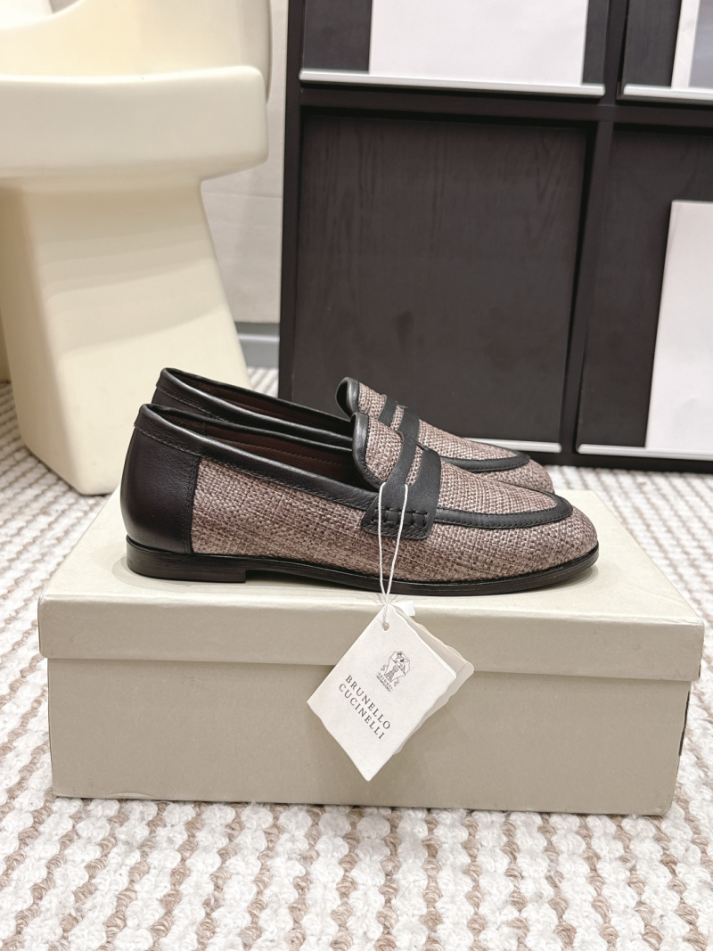 Женские плетеные лоферы Brunello Cucinelli