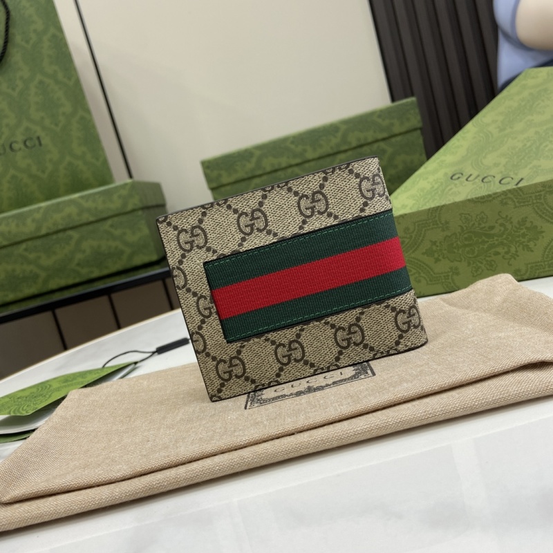 Портмоне Gucci с монограммой и вышивкой пчелы