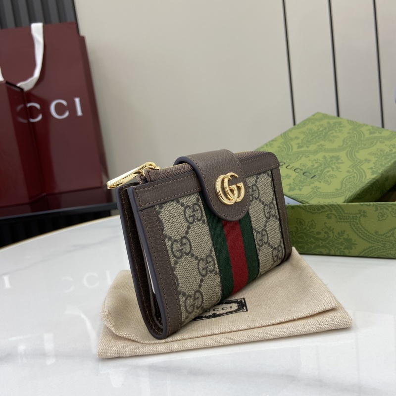 Кошелёк Gucci с монограммой и замком