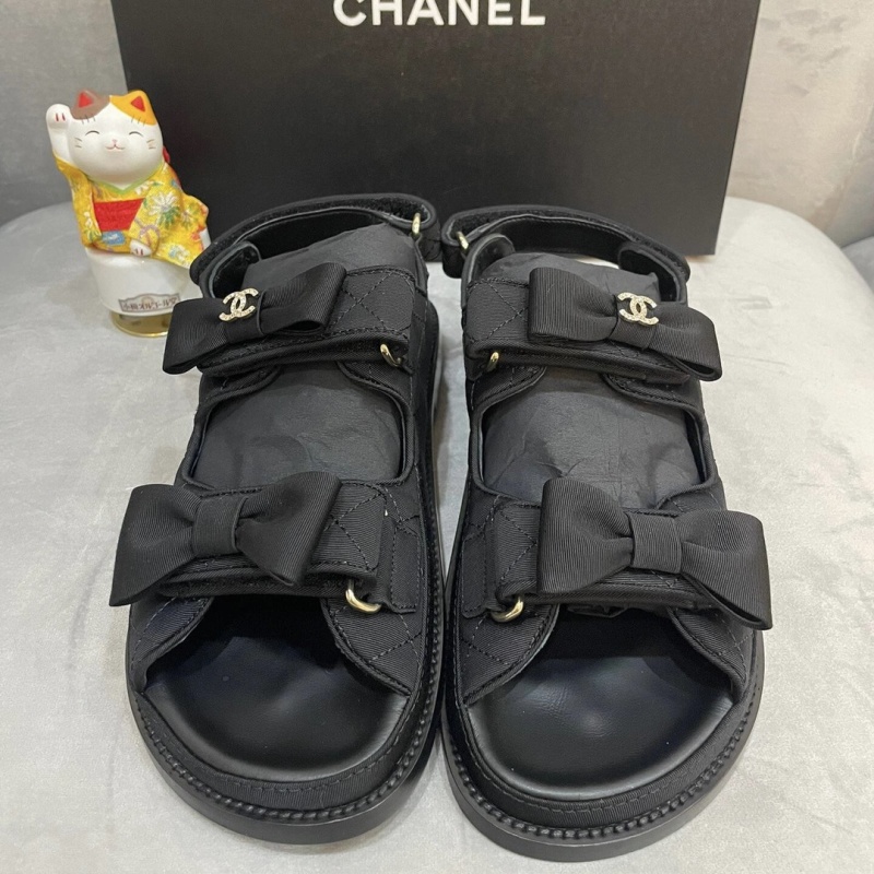 Босоножки Chanel с бантом