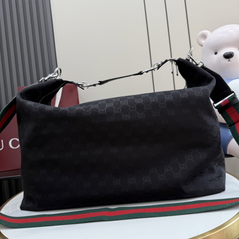 Сумка Gucci с принтом и металлической ручкой