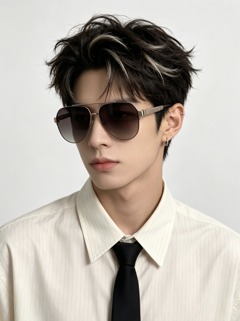 Солнечные очки с металлической оправой Gucci