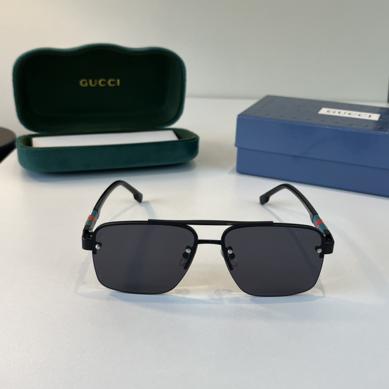 Классические солнцезащитные очки в стиле авиаторов Gucci