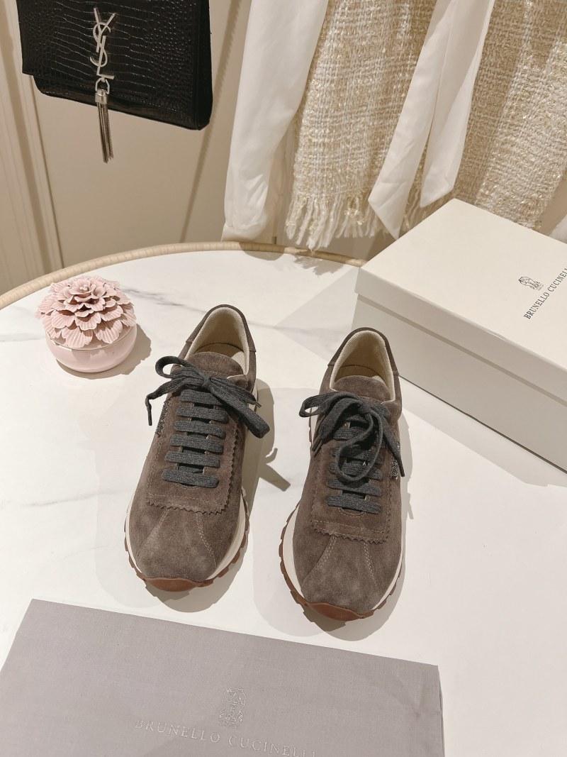 Женские кроссовки Brunello Cucinelli из замши
