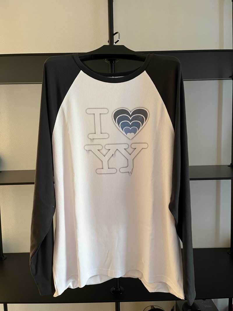 Женский свитшот реглан с принтом I Love YY Без бренда