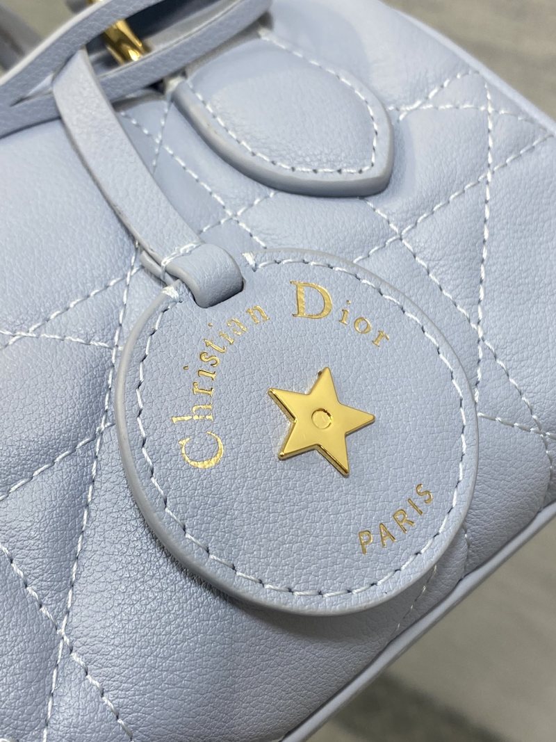 Сумка Dior Mini Bowler голубой