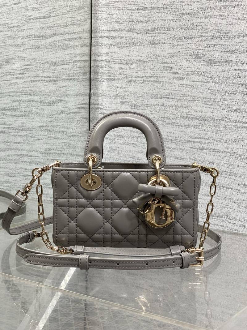 Сумка Dior Lady Dior серая