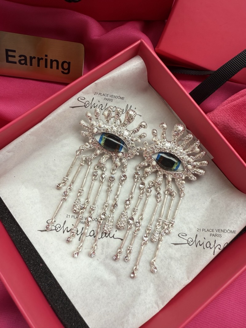Брошь с глазом и кристаллами Schiaparelli