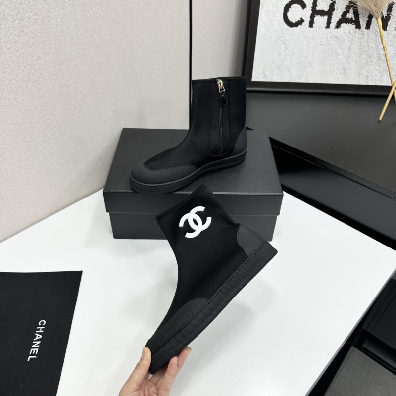 Женские черные ботильоны Chanel