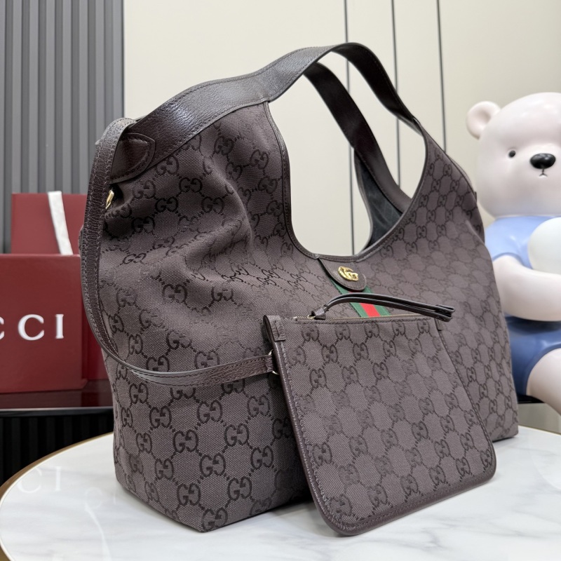 Сумка Gucci GG Canvas с красной и зеленой полосой
