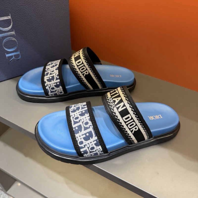 Мужские сандали Dior Aqua Oblique