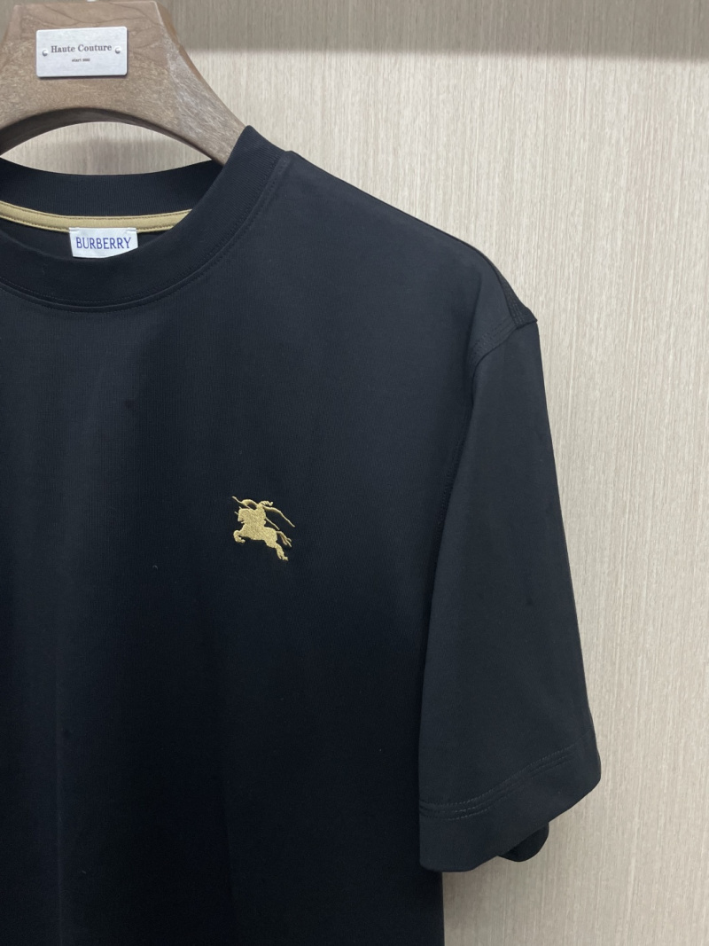 Мужская футболка Burberry из хлопка с вышивкой