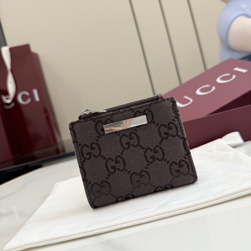 Кошелек Gucci с монограммой и молнией