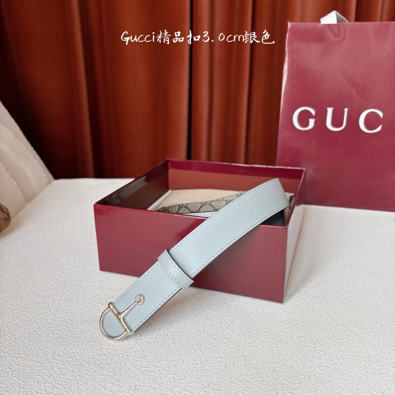 Женский кожаный ремень с пряжкой Gucci