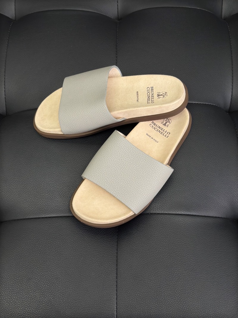 Шлёпанцы Brunello Cucinelli из натуральной кожи