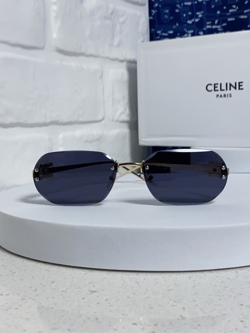 Celine безоправные многоугольные солнцезащитные очки