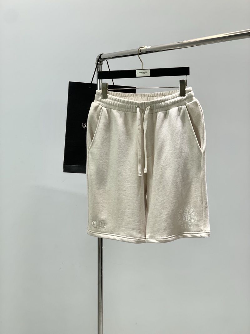 Мужские шорты с декоративным логотипом Chrome Hearts