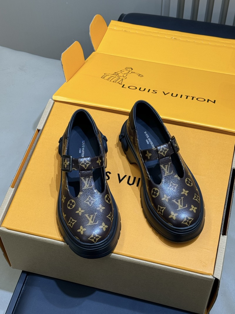 Женские туфли на платформе с принтом Louis Vuitton