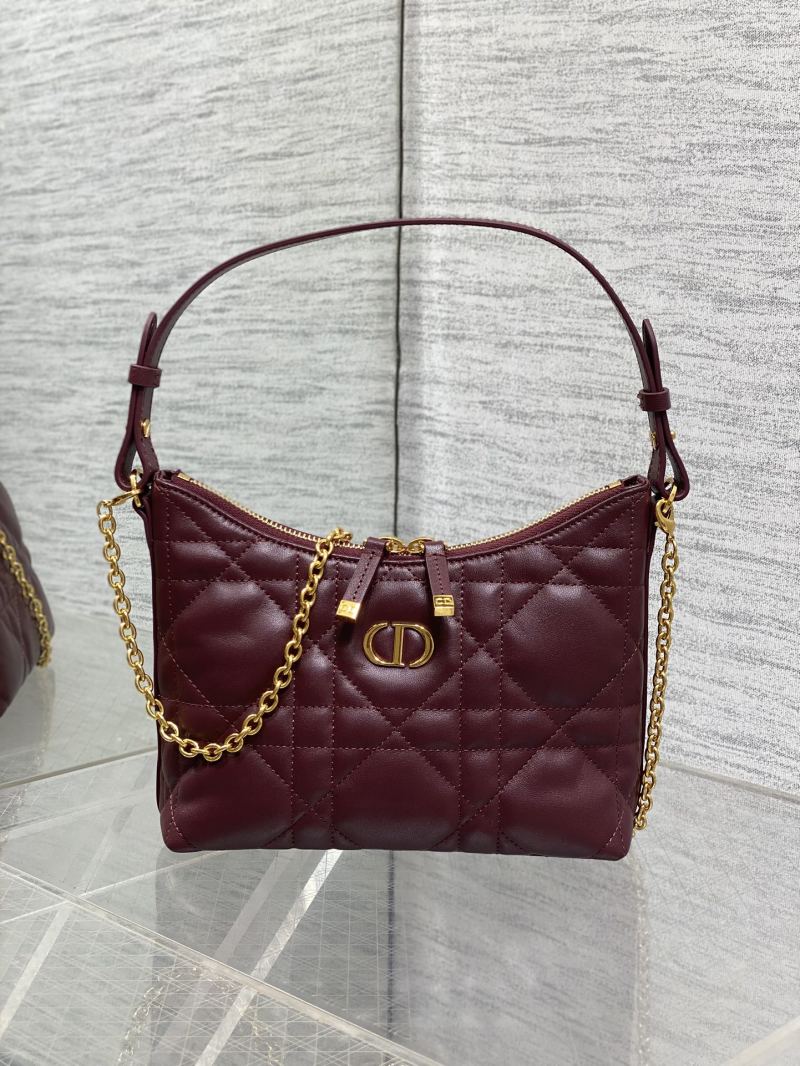 Сумка Dior бордовая с цепочкой