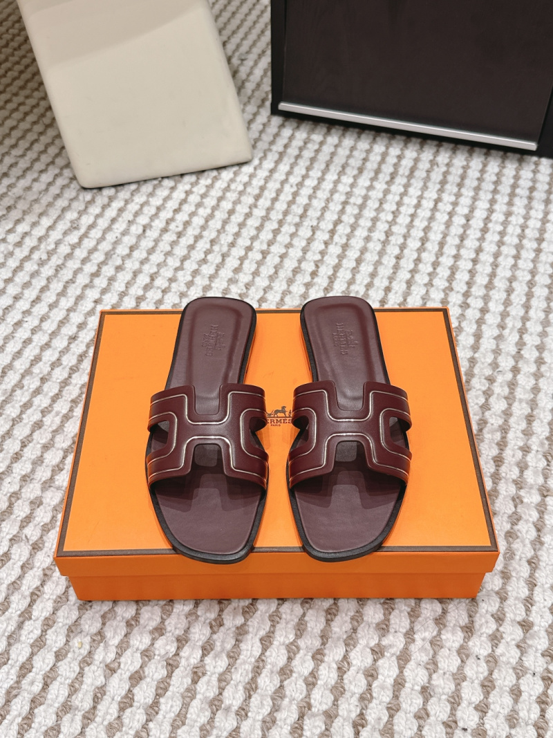 Женские шлёпанцы с H-образным ремешком Hermès