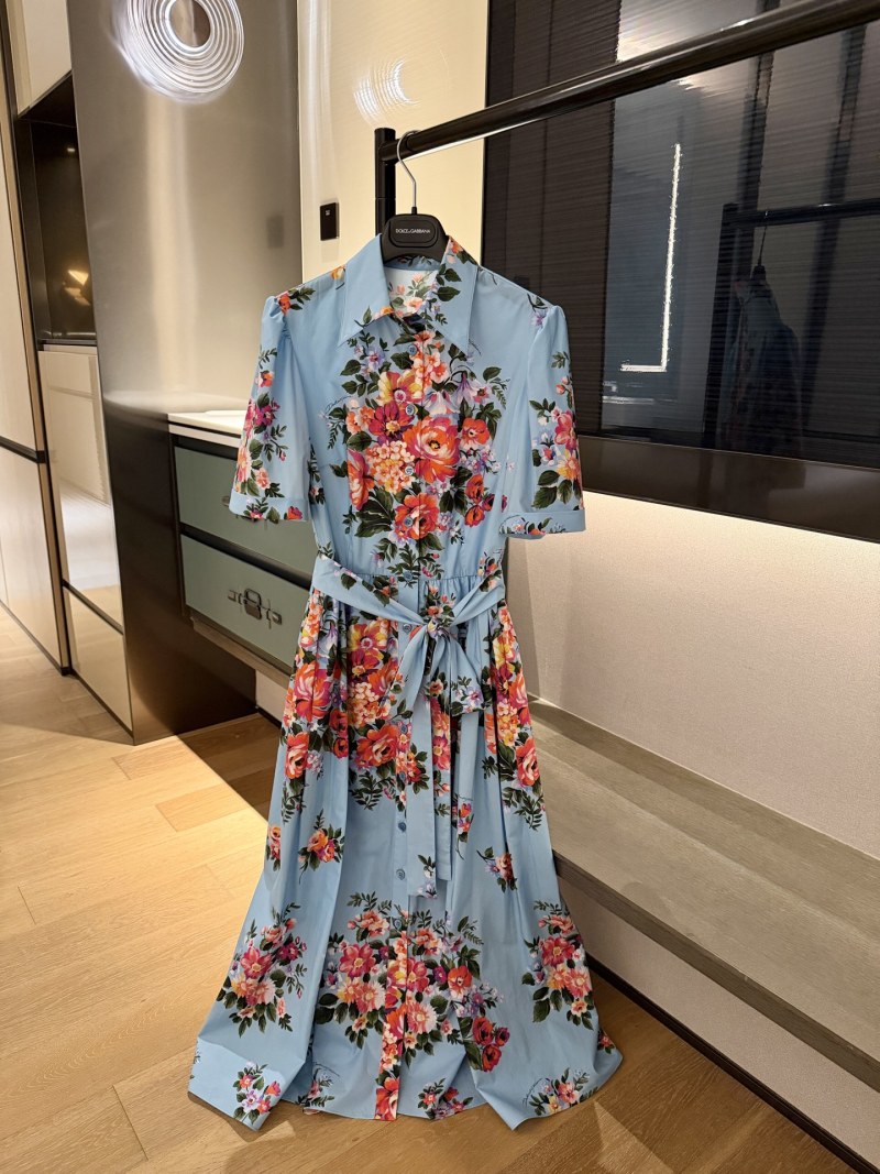 Вечернее платье с цветочным принтом Dolce & Gabbana