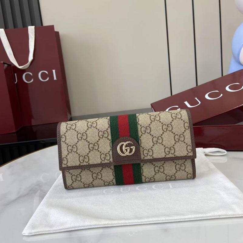 Портмоне Gucci с монограммой и кантом