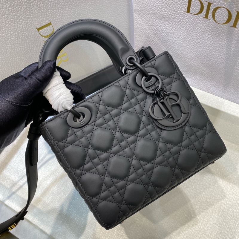 Сумка Lady Dior черная матовая