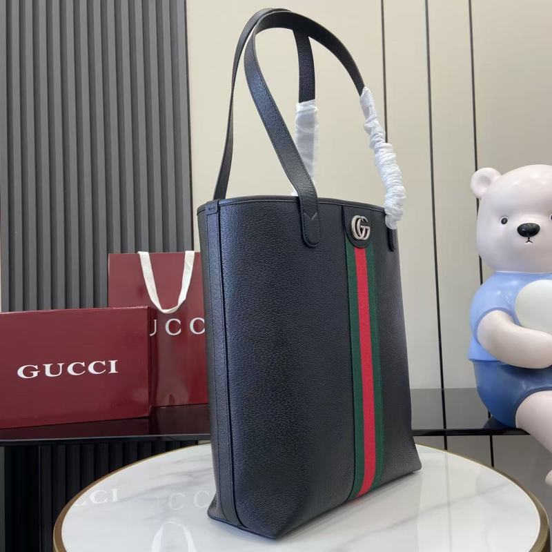Сумка-тоут Gucci с красно-зеленой полосой