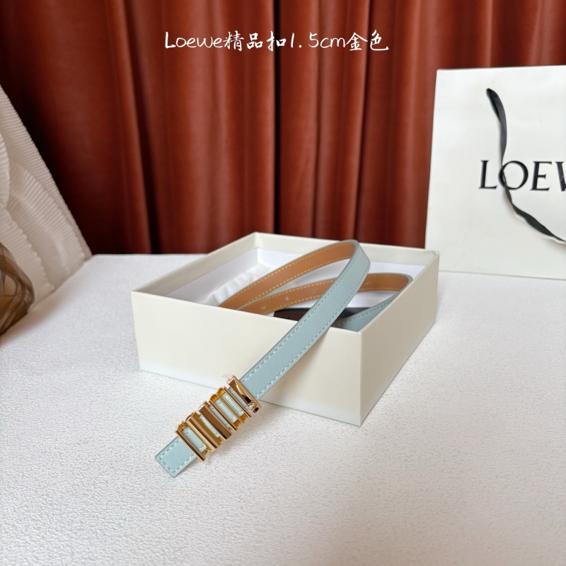 Женский ремень Loewe с геометрической пряжкой