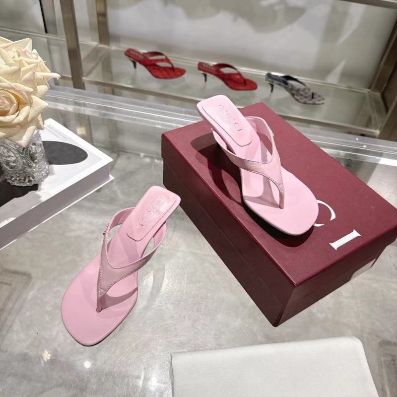 Женские розовые мюли Gucci