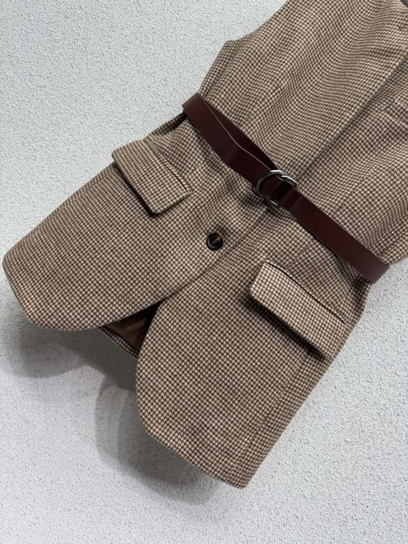 Женский жакет с поясом в клетку Burberry