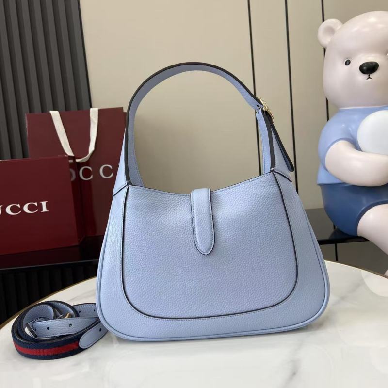 Сумка Gucci голубая с ремнем