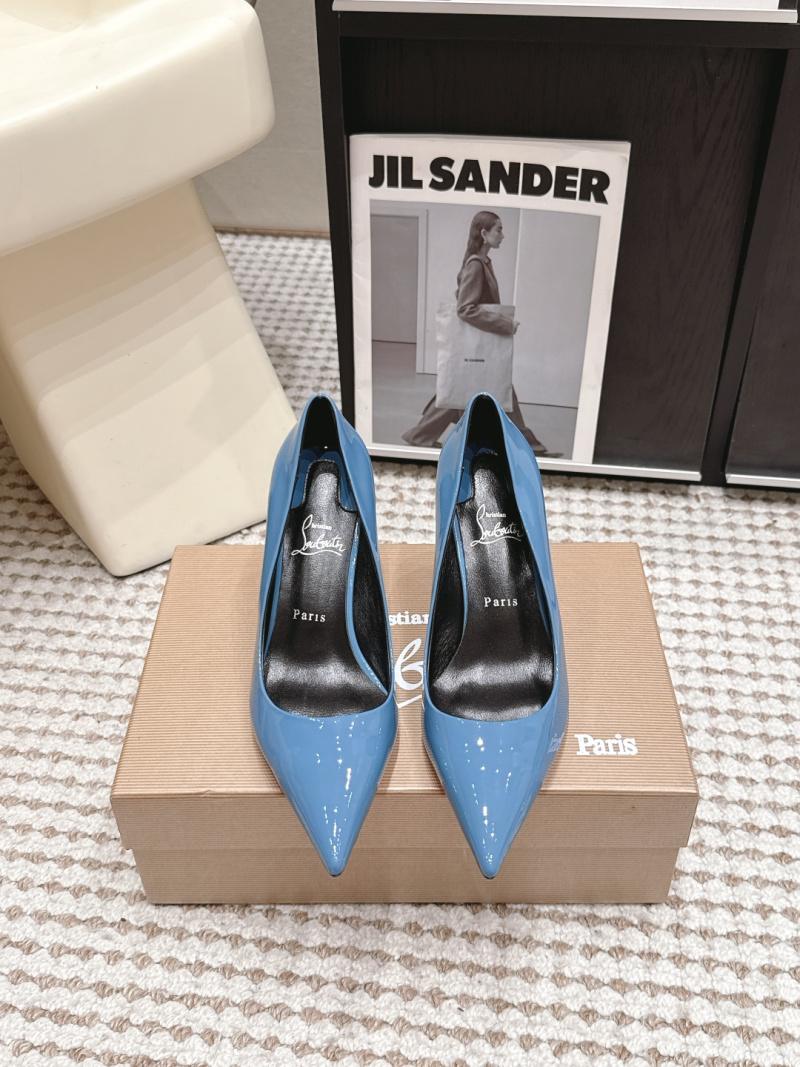 Женские лакированные туфли-лодочки с острым носком Christian Louboutin