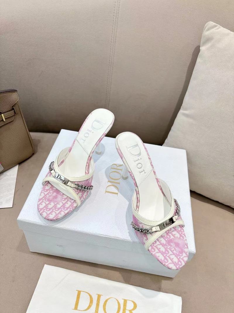 Женские сабо Dior с цепочкой