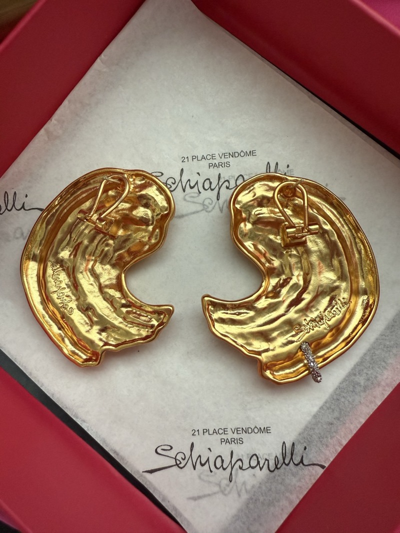 Серьги в виде волны Schiaparelli