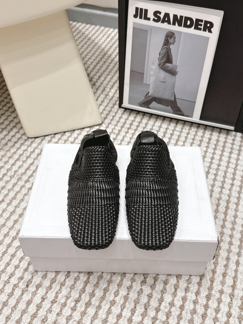Женские мокасины с плетеным верхом, квадратный носок Celine