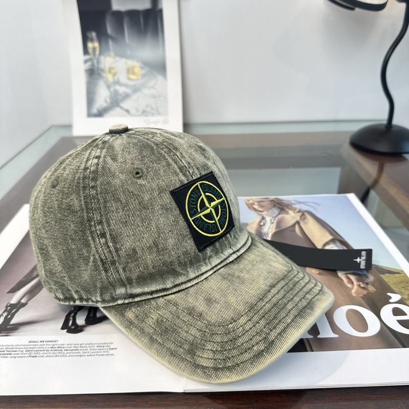 Бейсболка Stone Island с эффектом выцветания