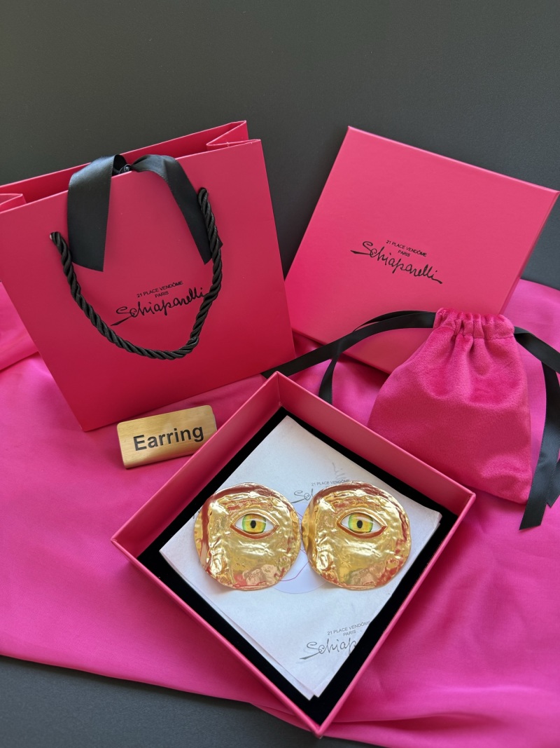Серьги в виде глаз Schiaparelli
