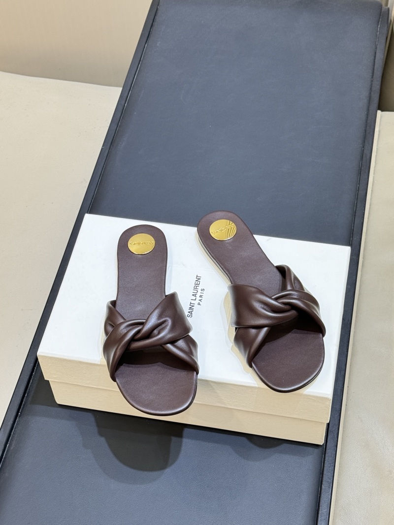 Босоножки с узлом Saint Laurent