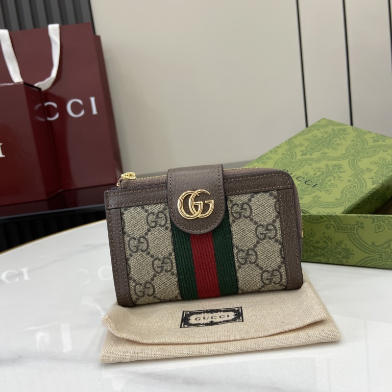 Кошелёк Gucci с монограммой и замком