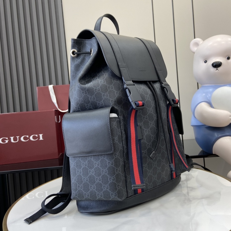 Рюкзак Gucci с монограммой и красной полосой