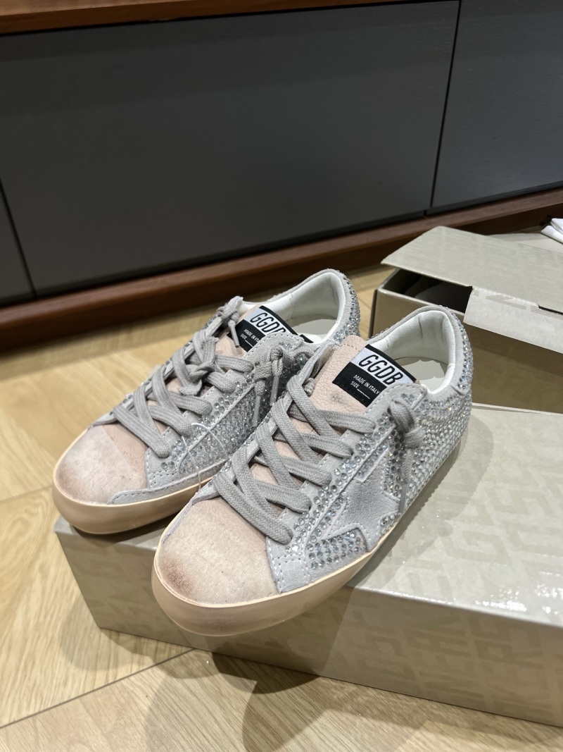 Кеды Golden Goose Super-Star с кристаллами