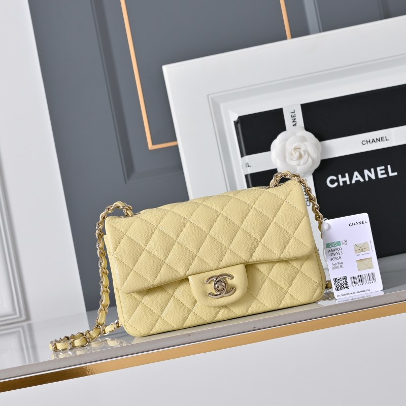 Сумка Chanel Classic Flap Mini желтая
