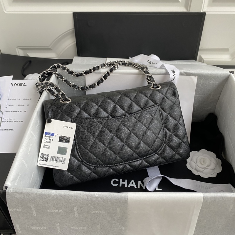 Классическая женская черная сумка через плечо Chanel